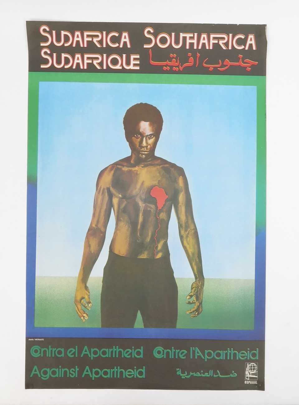 Original 1982 OSPAAAL Poster South Africa \ Original 1982 OSPAAAL Poster South Africa \