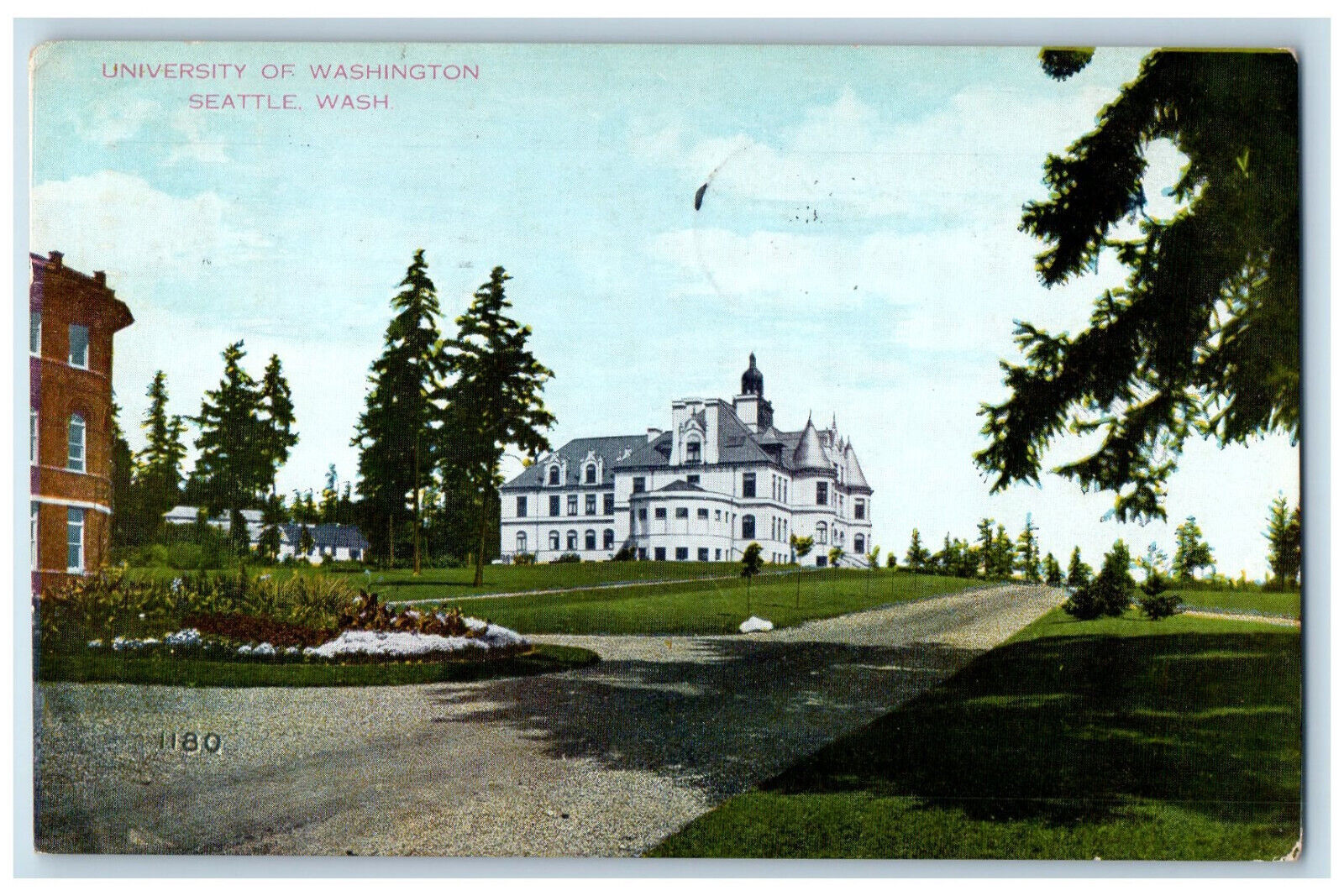 1909 University of Washington Seattle Washington WA Antique Postcard