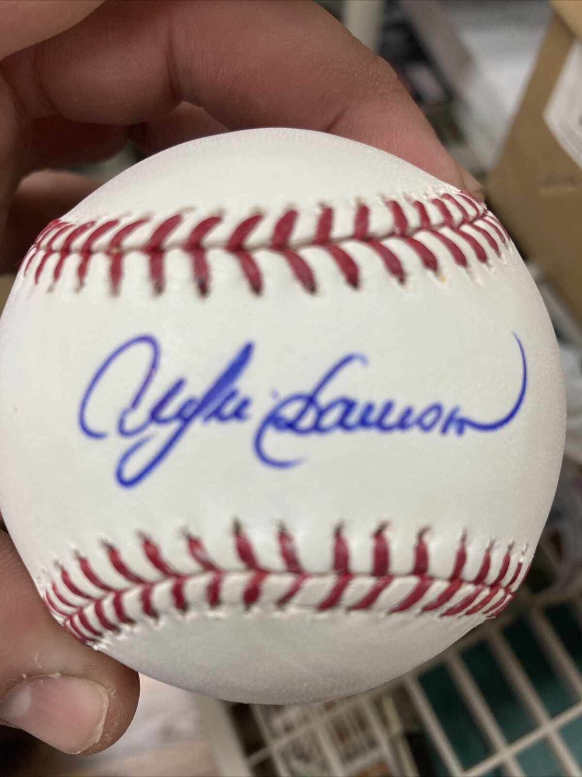 Andre Dawson Autographed Tri Star Platinum Baseball 2013 Chicago Sun Times Expo