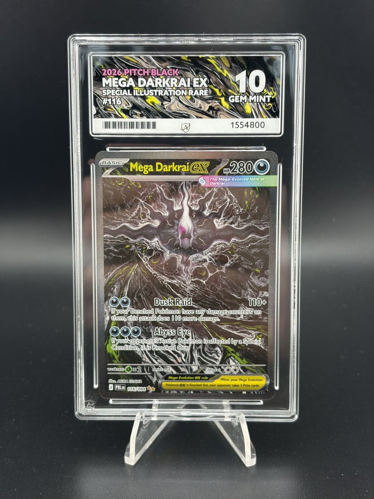 Mega Darkrai ex 116/084 Me05: Pitch Black Holo ACE 10 Perfect Subs Mega Darkrai ex 116/084 Me05: Pitch Black Holo ACE 10 Perfect Subs