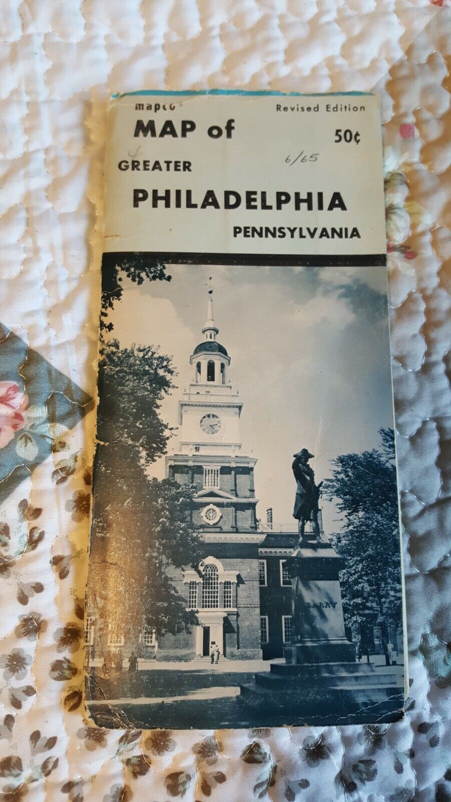 Vintage Map Of Greater Philadelphia Pennsylvania Mapco