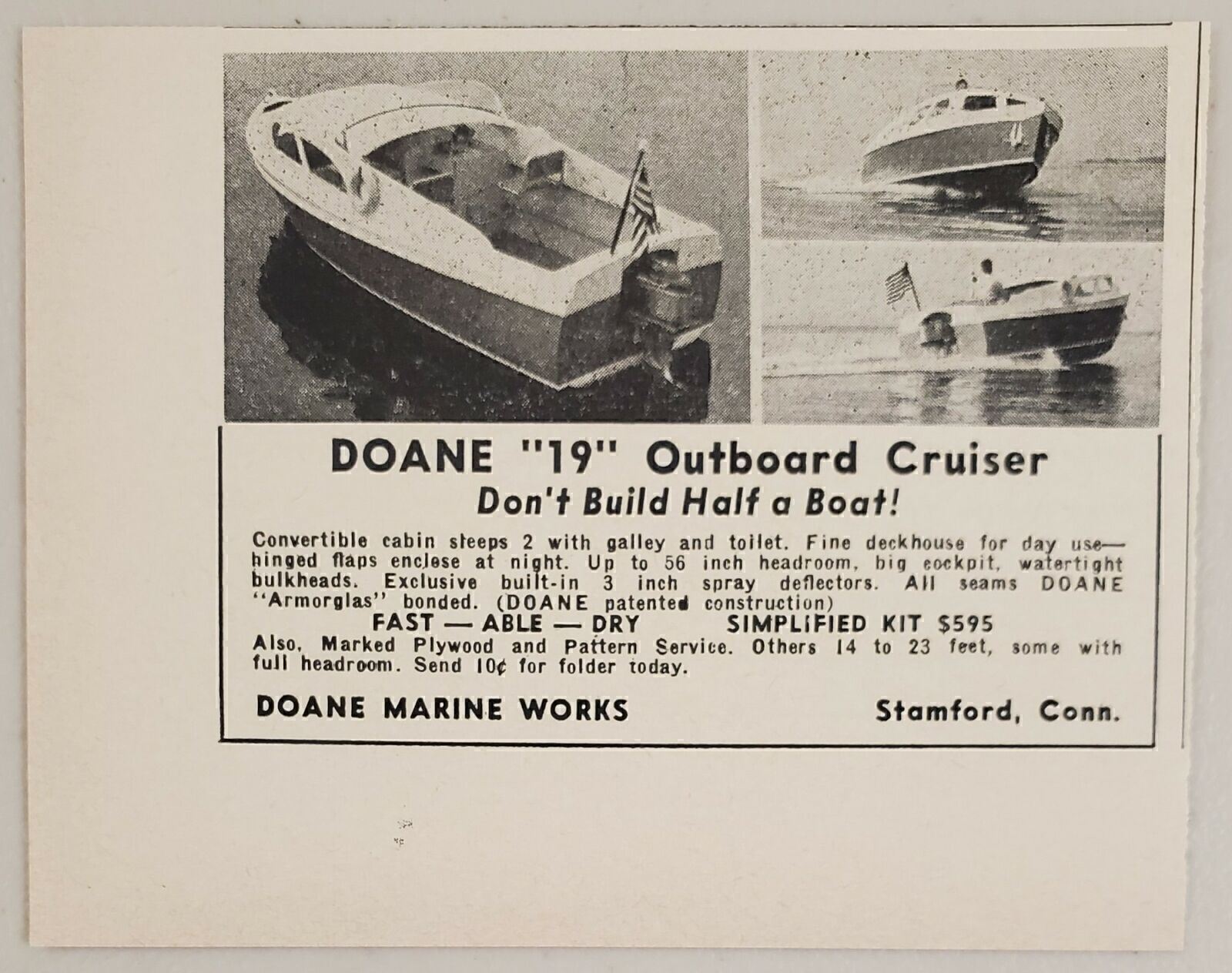 1956 Print Ad Doane \ 1956 Print Ad Doane \