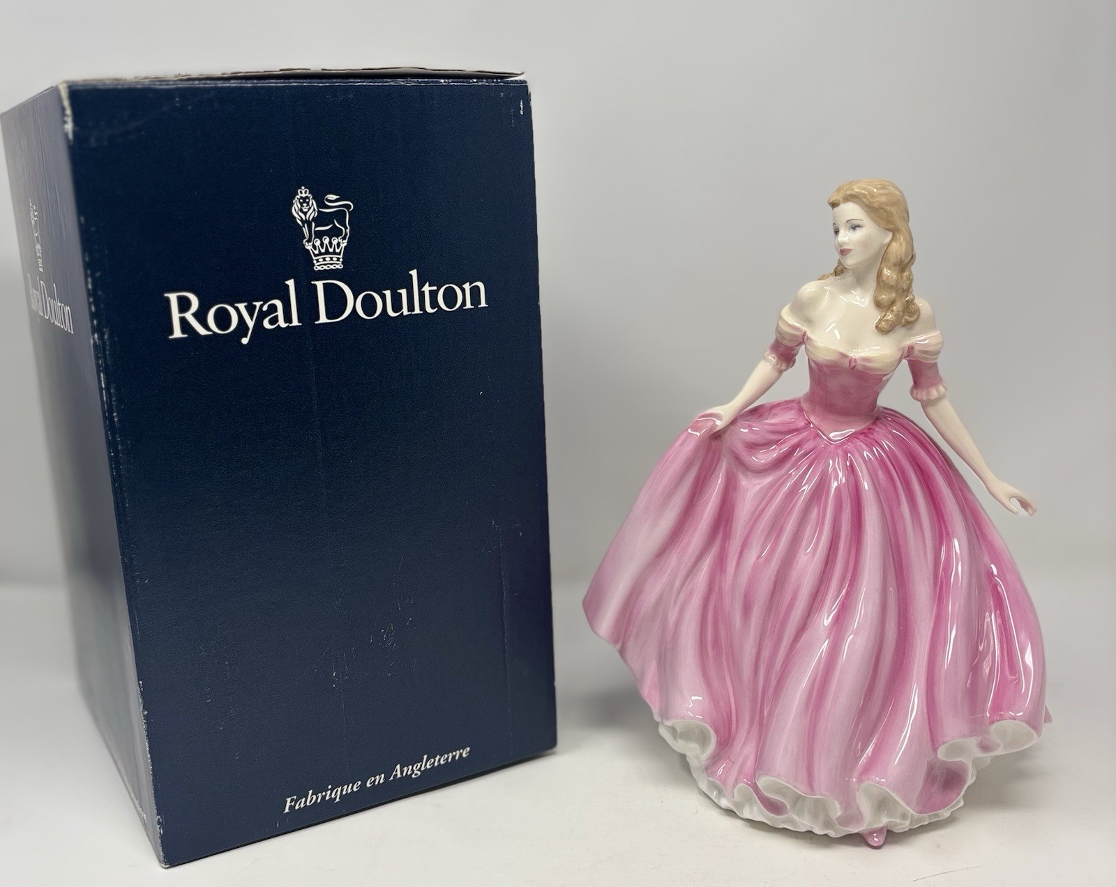 Royal Doulton Classics Just For You HN4326 Pink Lady Figurine John Bromley 9”