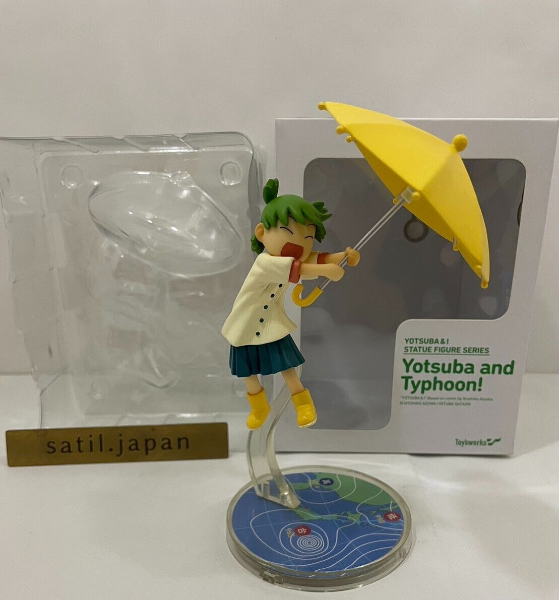 Toys Works Yotsuba& Yotsuba & Typhoon Figure PVC RARE Japan Toys Works Yotsuba& Yotsuba & Typhoon Figure PVC RARE Japan