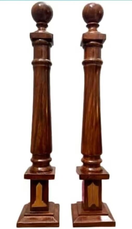 Masonic Regalia Blue Lodge Grand Lodge Hand Made Wooden Super Deluxe Pillars Set Masonic Regalia Blue Lodge Grand Lodge Hand Made Wooden Super Deluxe Pillars Set