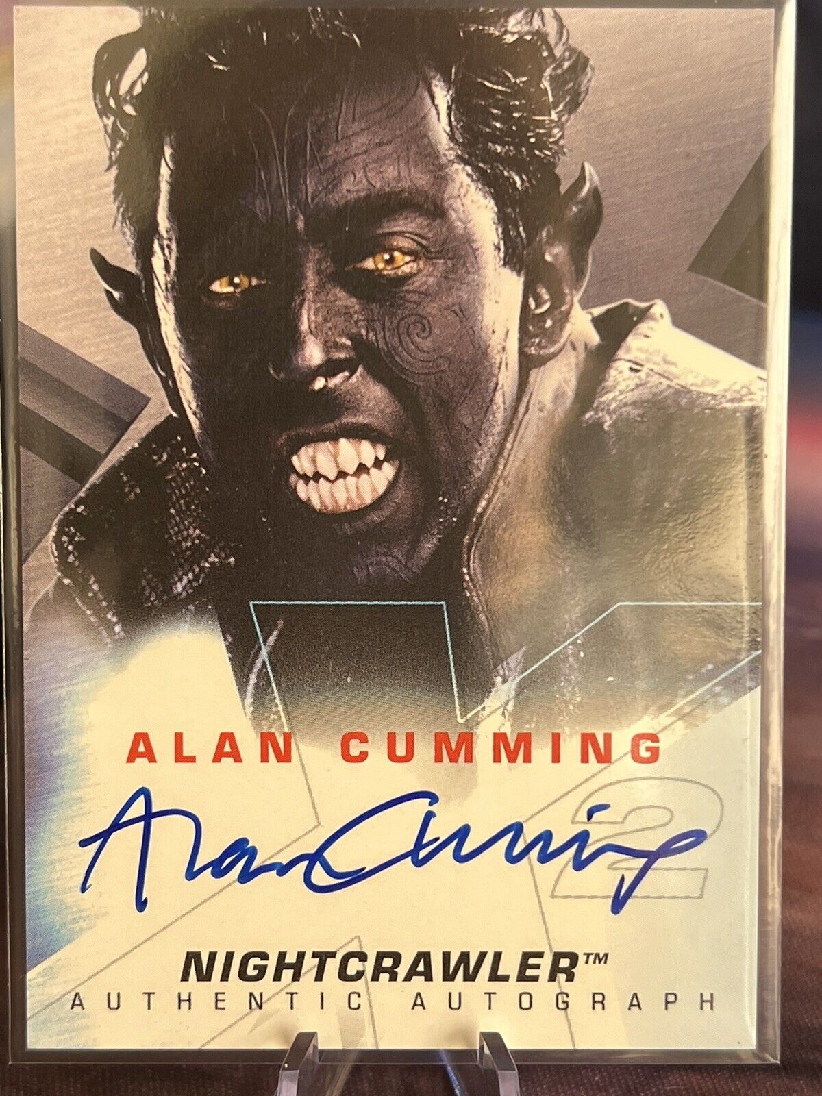 X-Men 2 X-MEN Alan Cumming as NIGHTCRAWLER Autograph Card Topps 2003 🔥💎