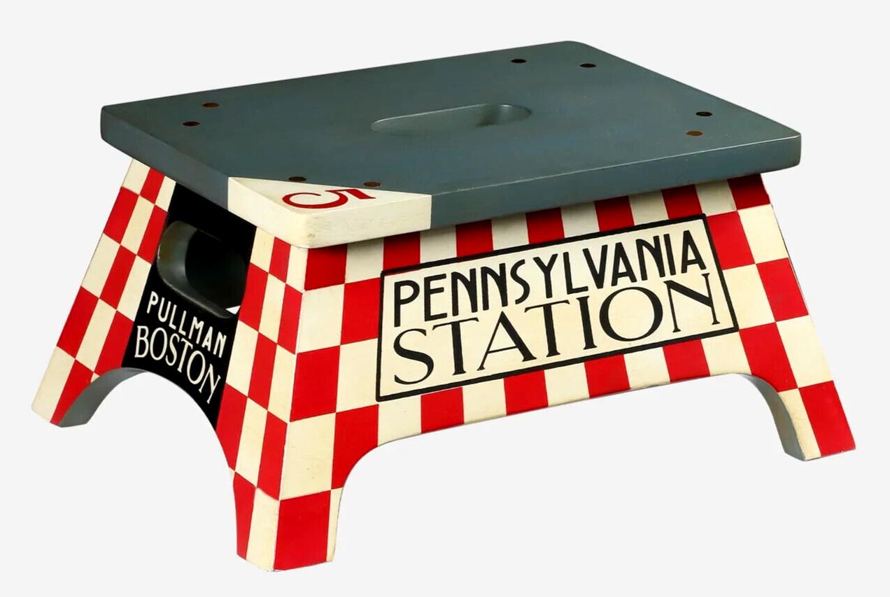 Pennsylvania Station Pullman Train Steps Foot Stool 7.75