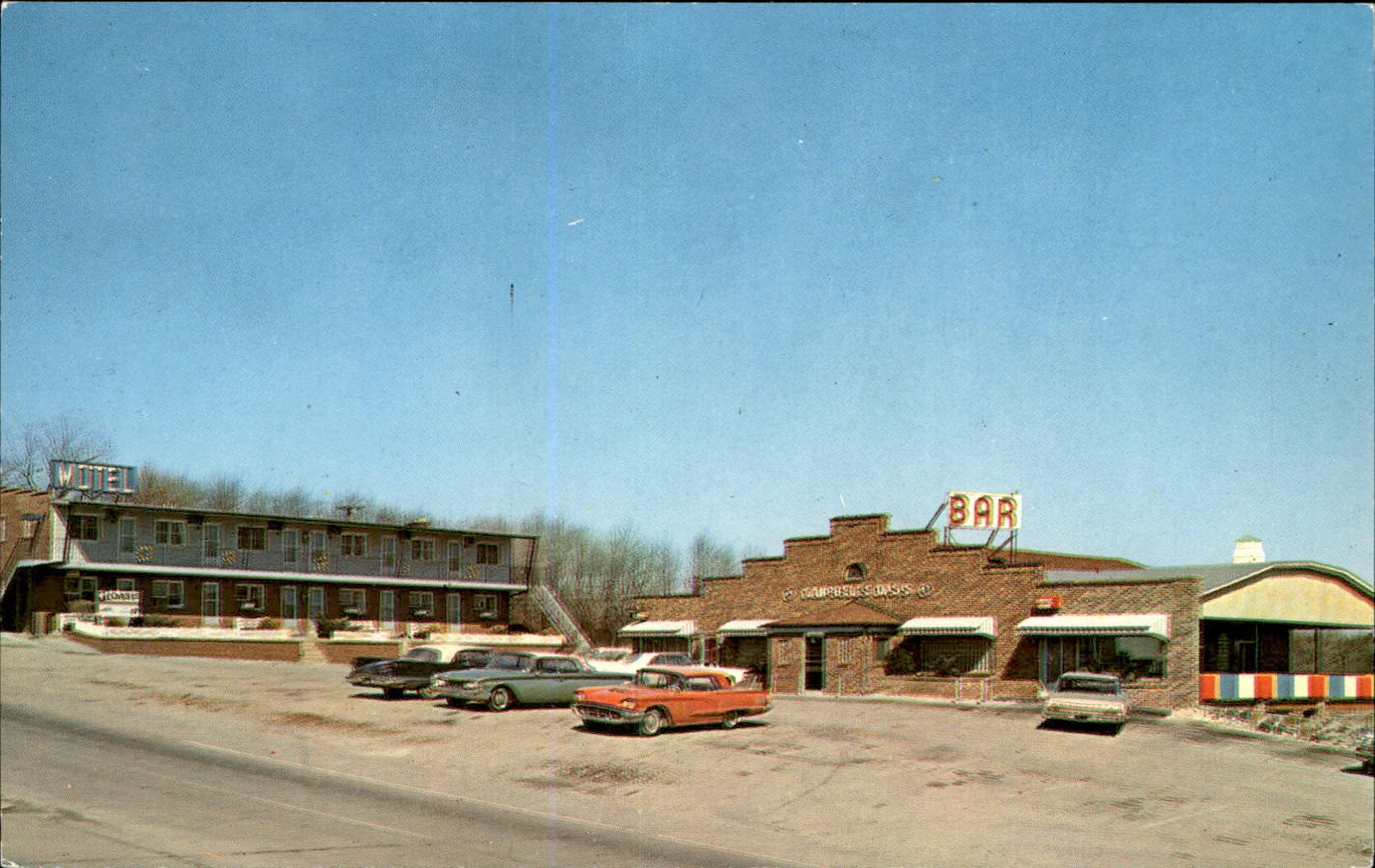 Norristown PA Campbell\'s Oasis Restaurant Motel c1950-60s Vintage Postcard Norristown PA Campbell\'s Oasis Restaurant Motel c1950-60s Vintage Postcard