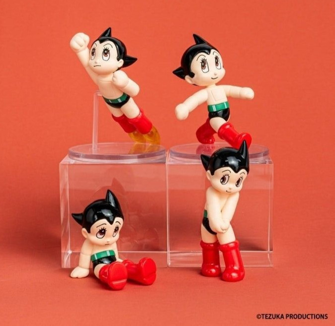 Astro Boy Figure Collection Full Set of 4 Capsule toy Ken Elephant Astro Boy Figure Collection Full Set of 4 Capsule toy Ken Elephant