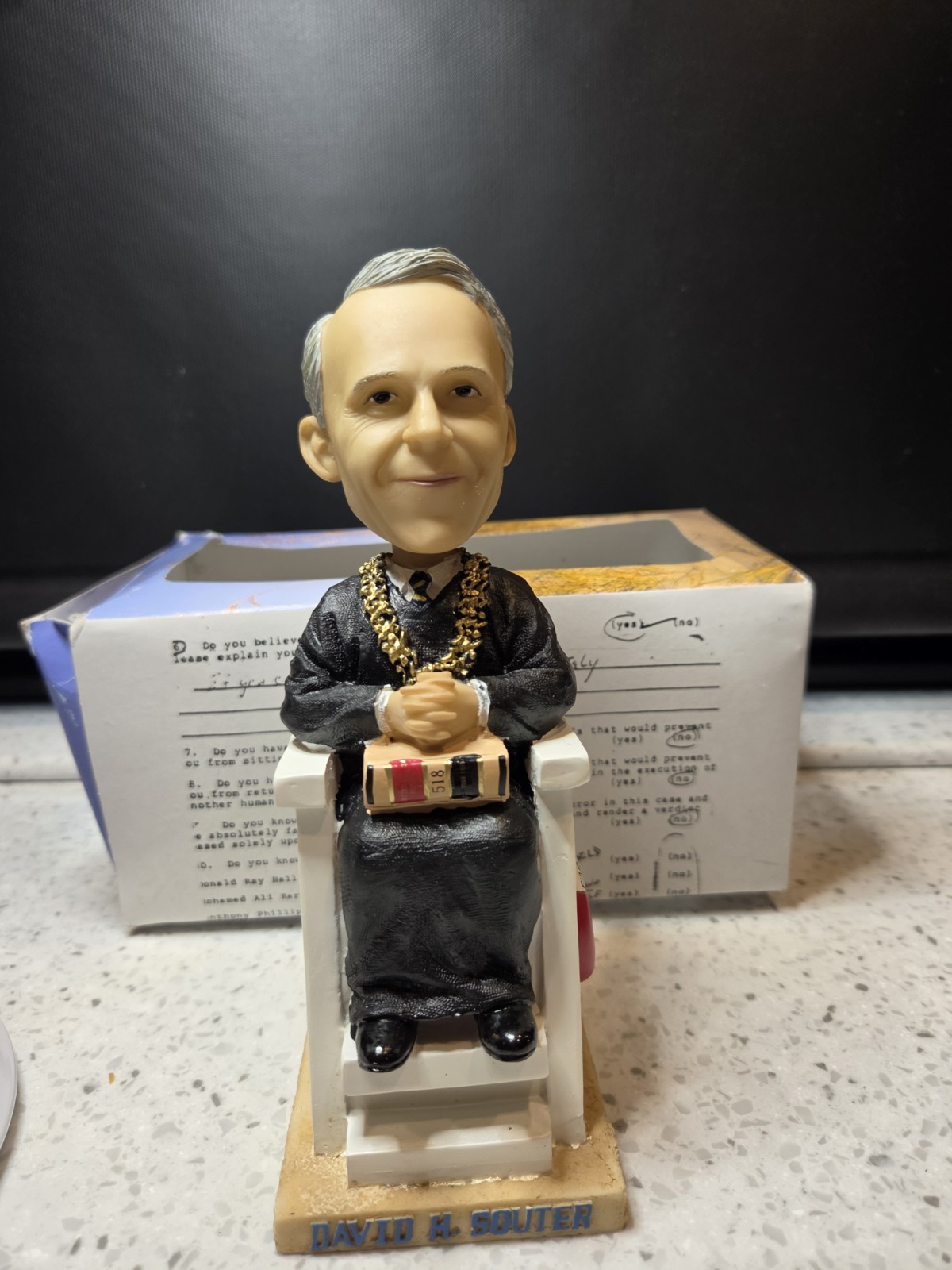 David H Souter, Supreme Court Justice Green Bag Bobblehead David H Souter, Supreme Court Justice Green Bag Bobblehead