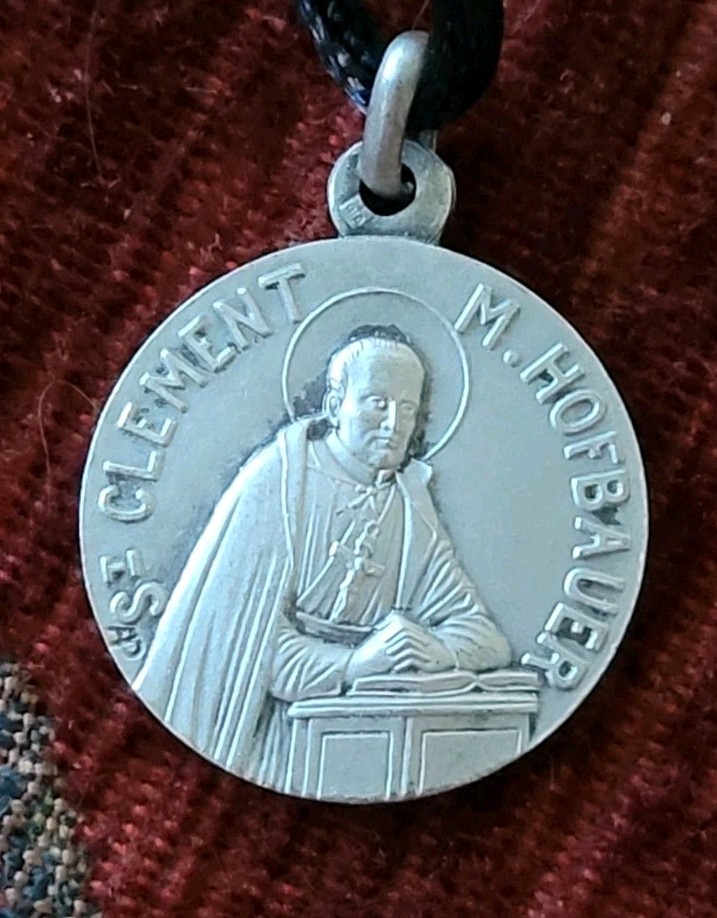 St. Clement Vintage & New Sterling Medal Catholic Patron of Stonecutters St. Clement Vintage & New Sterling Medal Catholic Patron of Stonecutters