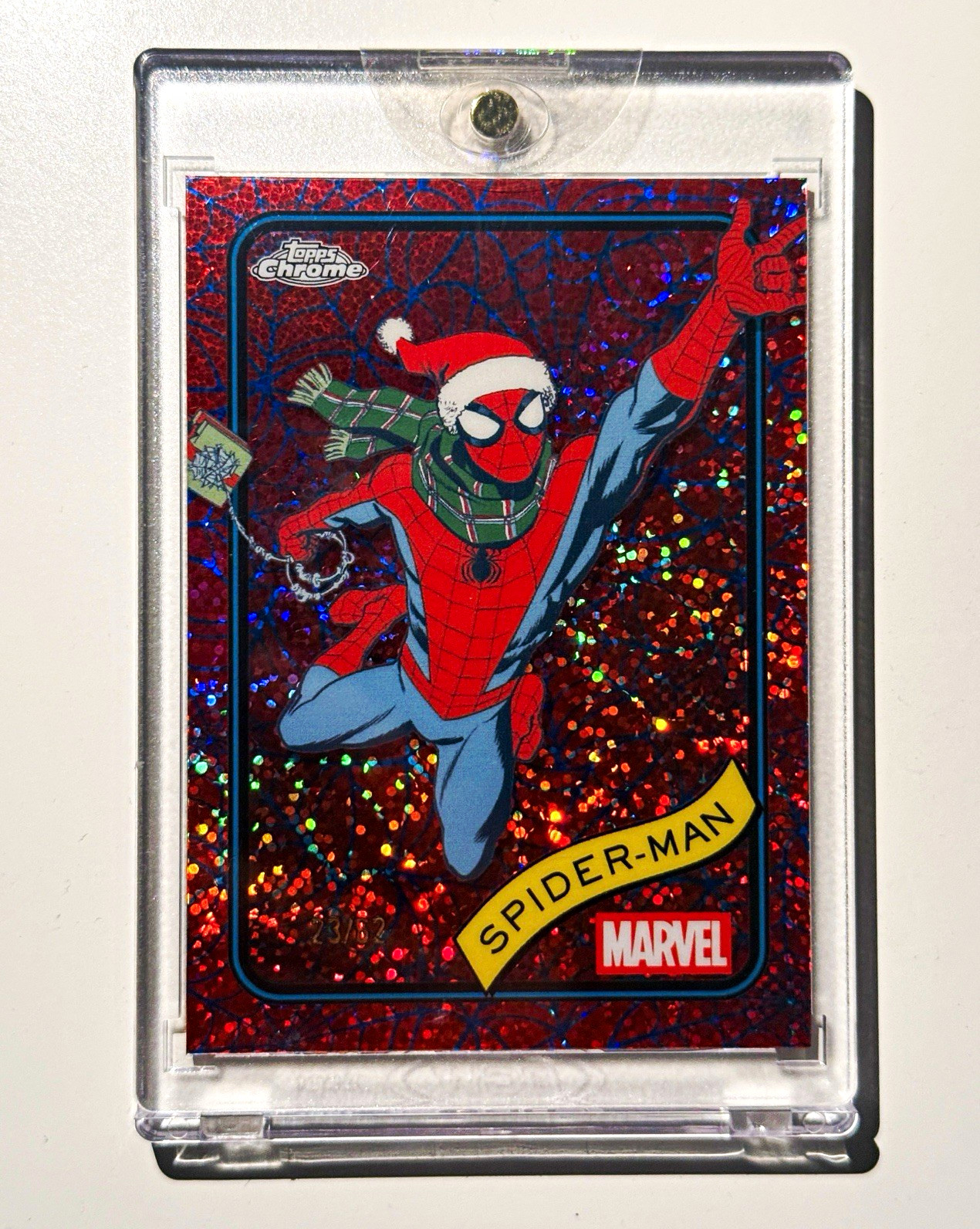 2025 Topps Chrome Marvel Spider-Man #101 EMPLOYEE EXCLUSIVE 23/62 2025 Topps Chrome Marvel Spider-Man #101 EMPLOYEE EXCLUSIVE 23/62