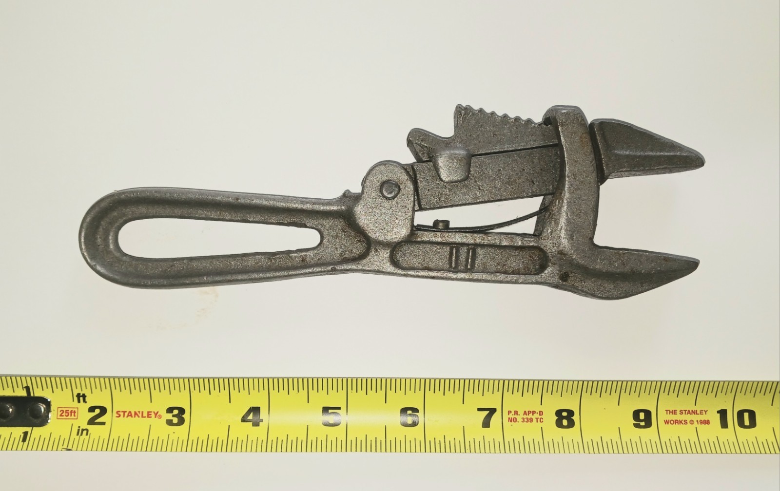 Antique Civil War Post Cast Iron Adjustable American Wrench Wagon Tool Antique Civil War Post Cast Iron Adjustable American Wrench Wagon Tool