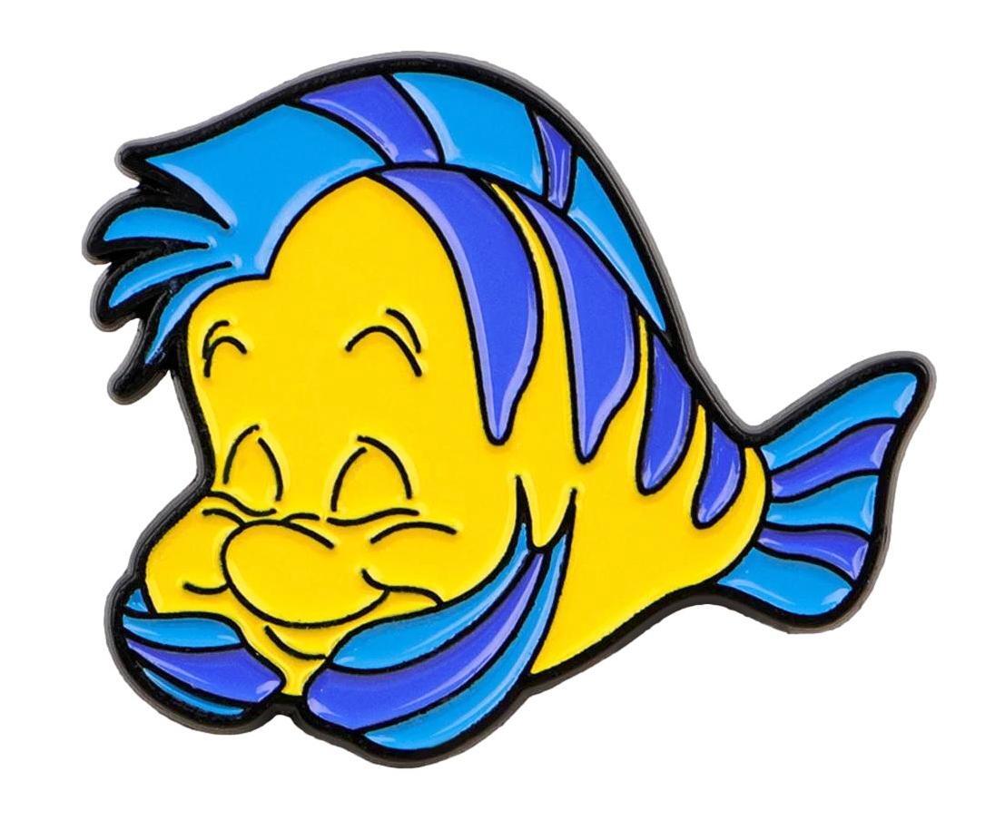 Little Mermaid Flounder Character 1.25 inch Wide Metal Enamel Pin Little Mermaid Flounder Character 1.25 inch Wide Metal Enamel Pin