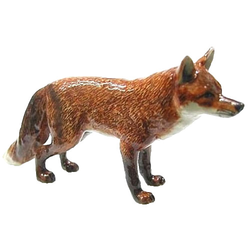 ღ New NORTHERN ROSE Porcelain Figurine RED FOX STANDING Wild Animal Art Decor ღ New NORTHERN ROSE Porcelain Figurine RED FOX STANDING Wild Animal Art Decor