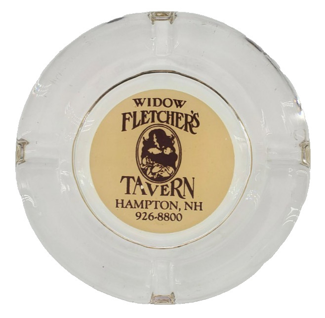 Vintage Marketing Ashtray / Widow Fletcher's Tavern / Hampton New Hampshire NH Vintage Marketing Ashtray / Widow Fletcher's Tavern / Hampton New Hampshire NH