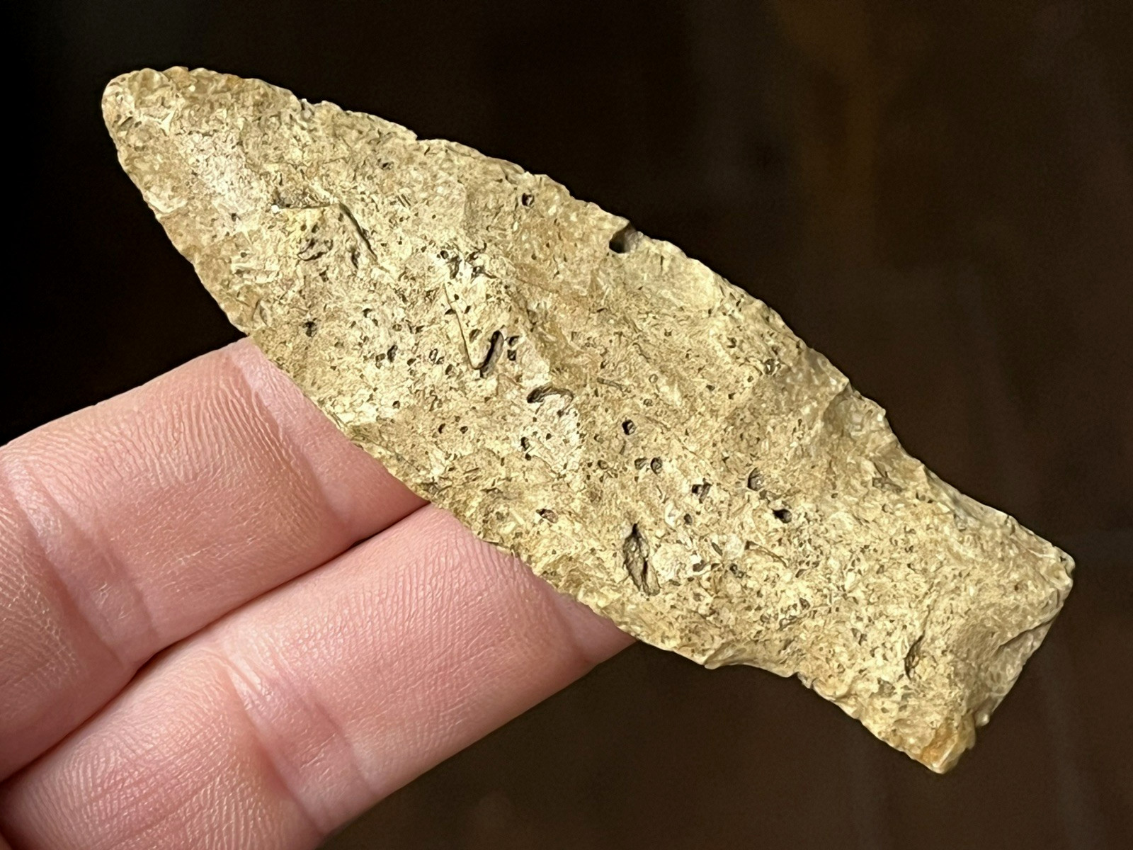 EXCEPTIONAL KANSAS PALEO STEMMED POINT ARROWHEAD AUTHENTIC INDIAN ARTIFACT 2F4 EXCEPTIONAL KANSAS PALEO STEMMED POINT ARROWHEAD AUTHENTIC INDIAN ARTIFACT 2F4