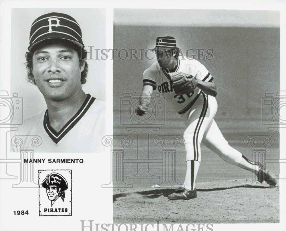 1984 Press Photo Manny Sarmiento of the Pittsburgh Pirates - lrs28502