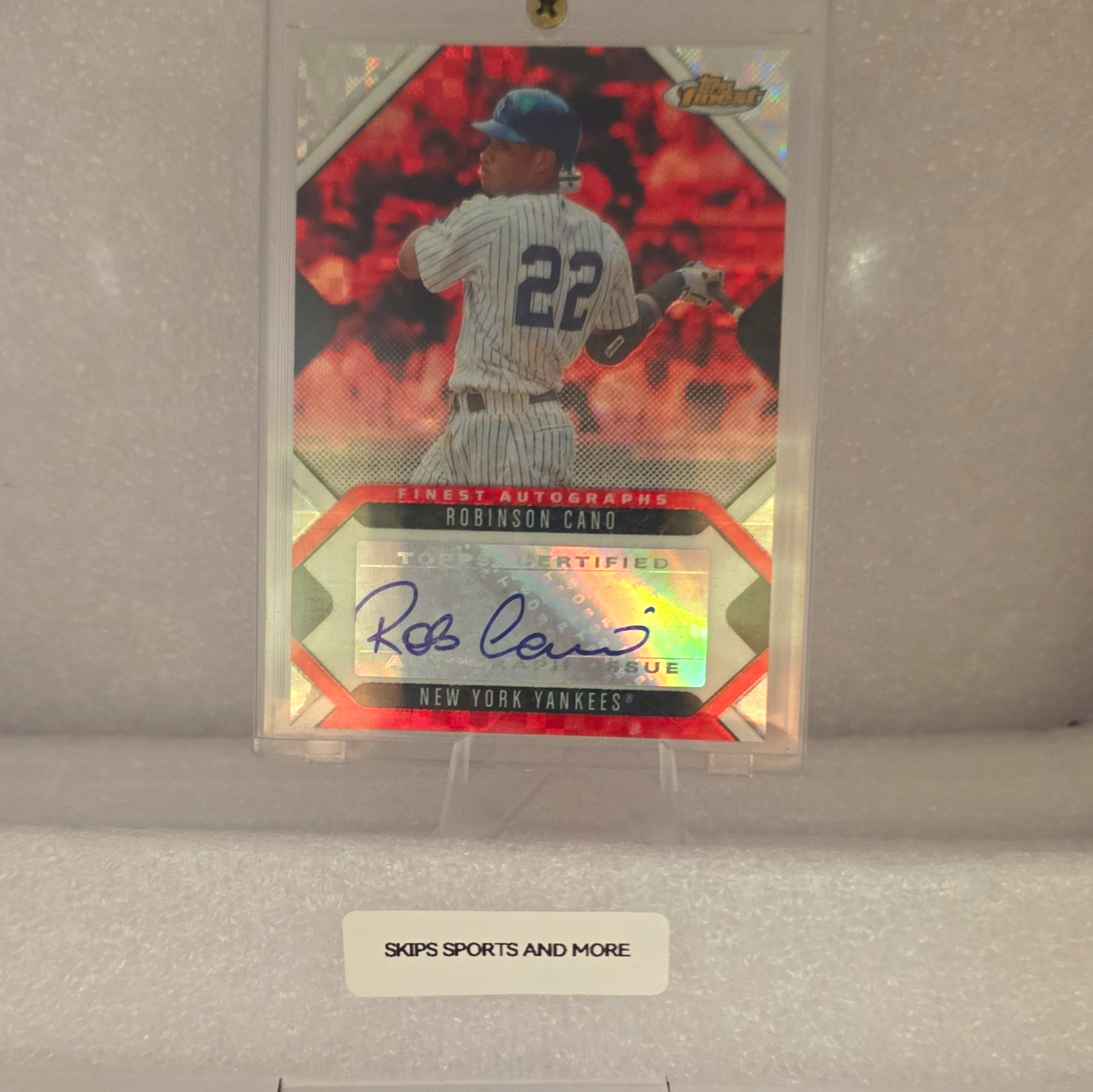 Topps 2006 Finest Autographs Robinson Cano Yankees #FA-RC X-Fractor Auto /25 Topps 2006 Finest Autographs Robinson Cano Yankees #FA-RC X-Fractor Auto /25
