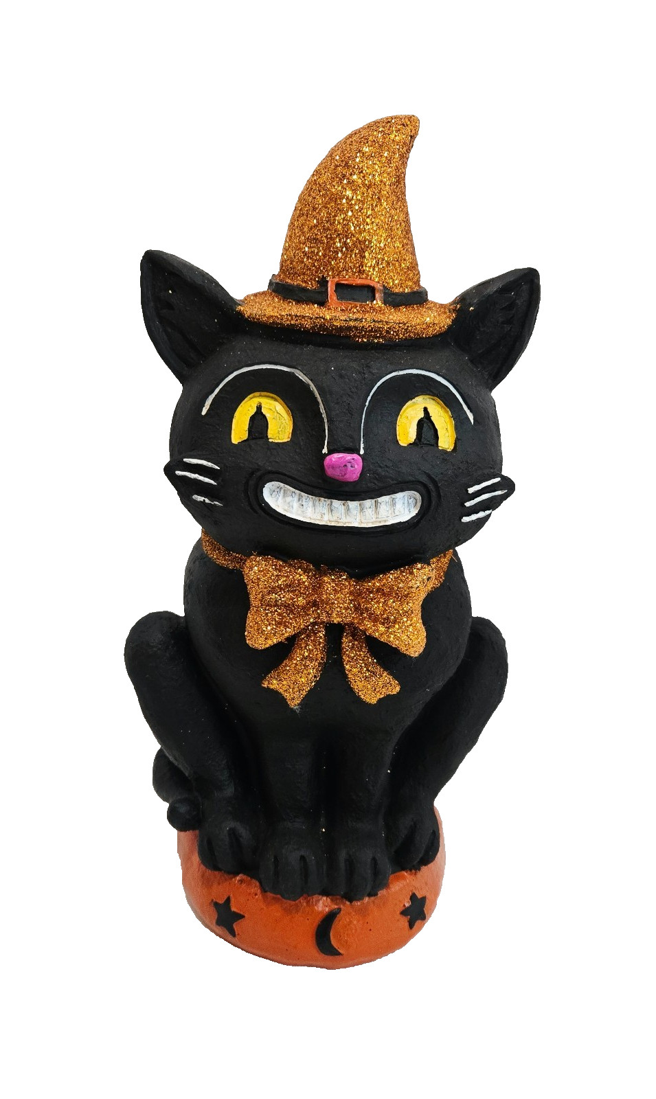Vintage Style Black Smiley Cat Resin Figurine Halloween Decor 10 Inch Vintage Style Black Smiley Cat Resin Figurine Halloween Decor 10 Inch