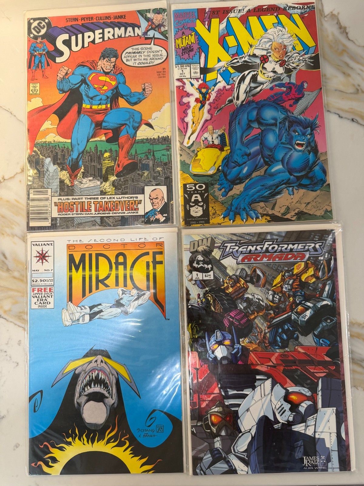 X-Men #1 (1991) Jim Lee Cover + Transformers + Superman + Doctor Mirage (Lot 4) X-Men #1 (1991) Jim Lee Cover + Transformers + Superman + Doctor Mirage (Lot 4)