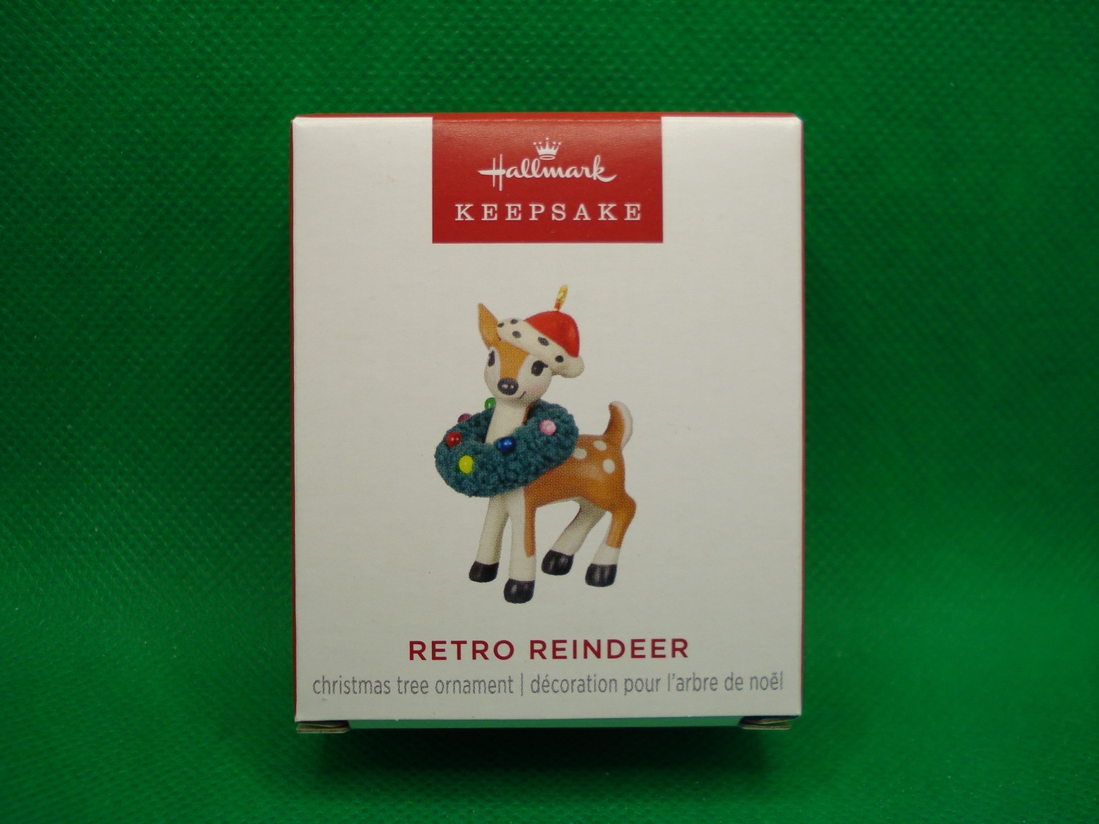 Hallmark Keepsake Miniature Mini Ornament Retro Reindeer BRAND NEW LOOK Hallmark Keepsake Miniature Mini Ornament Retro Reindeer BRAND NEW LOOK