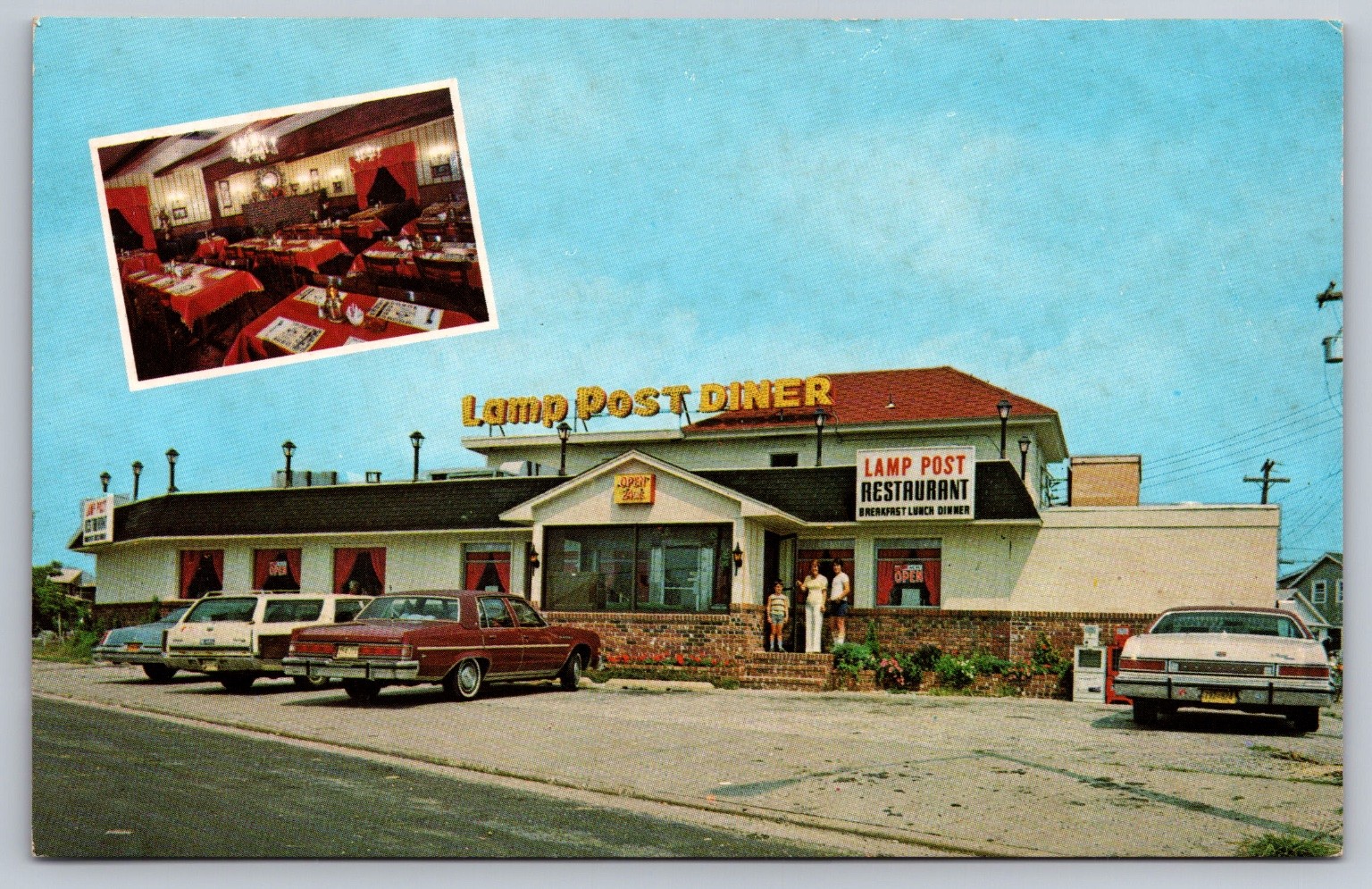 Vintage Lamp Post Diner North Wildwood NJ Postcard Anglesea Drive Restaurant Vintage Lamp Post Diner North Wildwood NJ Postcard Anglesea Drive Restaurant