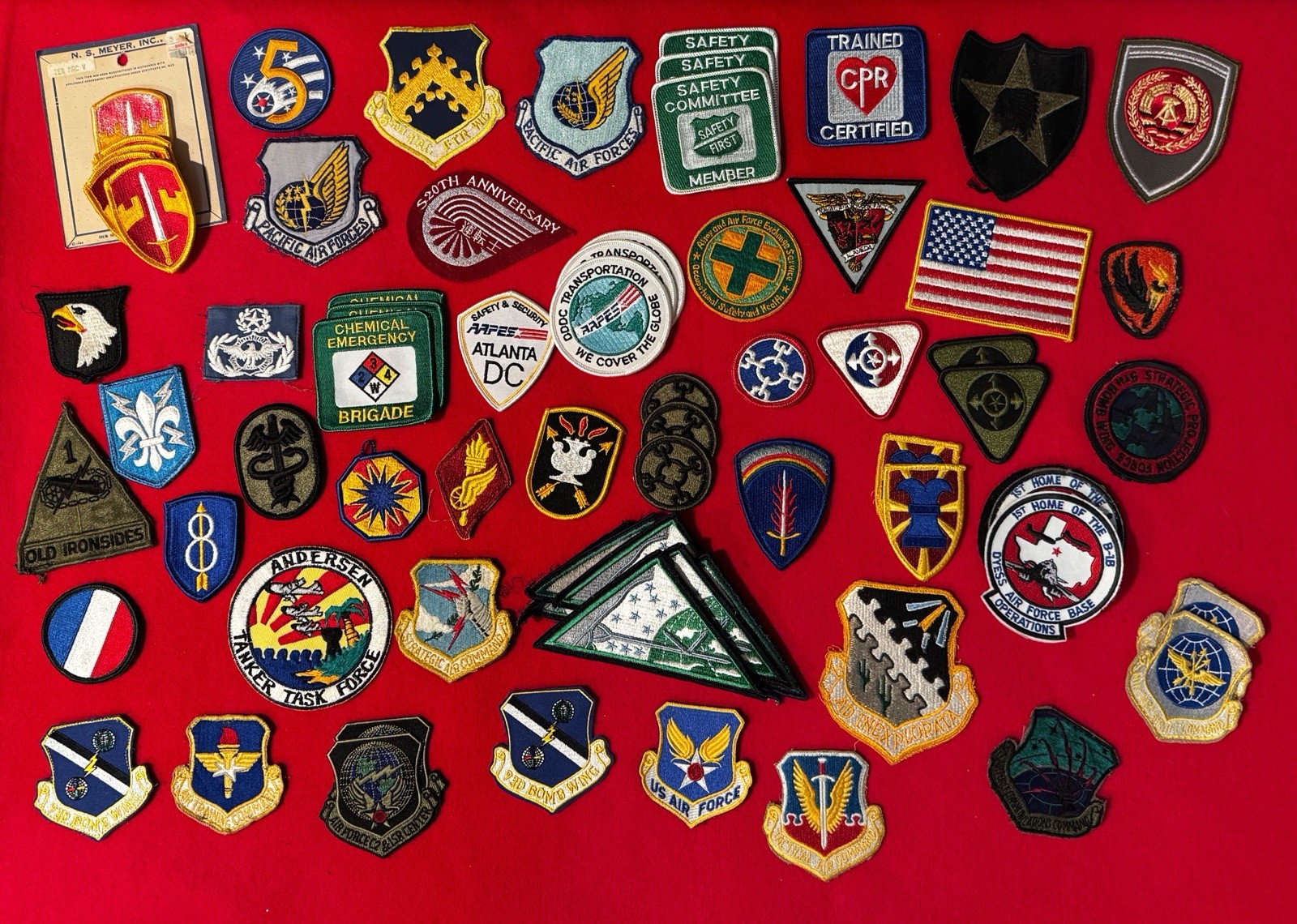 Large Lot Of Various Military Patches Large Lot Of Various Military Patches
