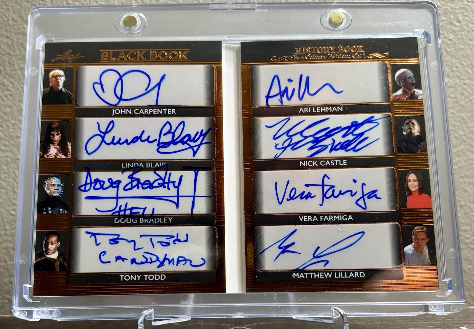 2024 Leaf History Book John Carpenter Doug Bradley Lillard Tony Todd /15 Auto 2024 Leaf History Book John Carpenter Doug Bradley Lillard Tony Todd /15 Auto
