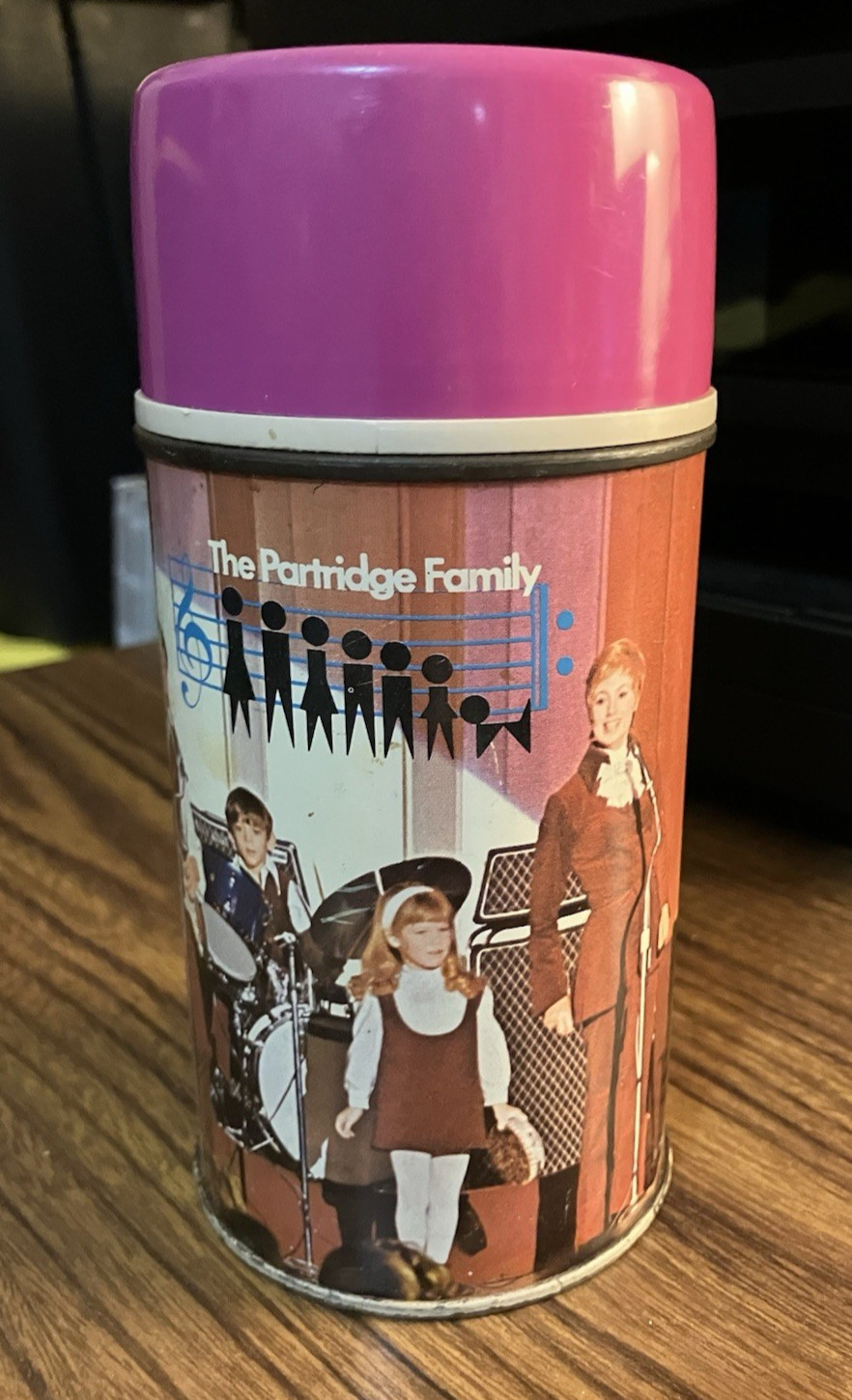 Vintage 1971 The Partridge Family Metal Thermos King Seeley Vintage 1971 The Partridge Family Metal Thermos King Seeley