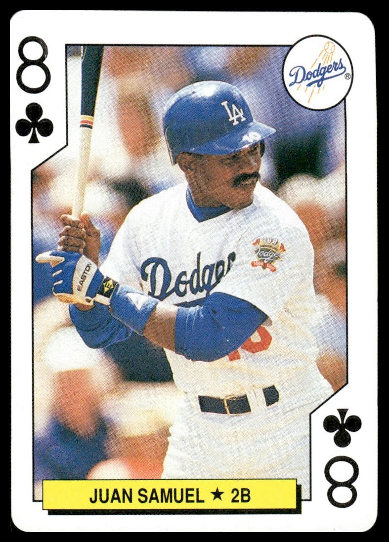 1991 U.S. Playing Card Co. All-Stars Playing Cards #8 Juan Samuel 1991 U.S. Playing Card Co. All-Stars Playing Cards #8 Juan Samuel