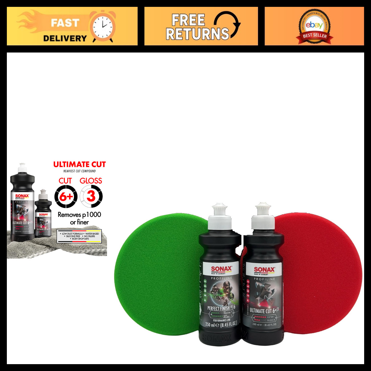 High-Performance Compound & Polish Kit | Scratch Removal, Gloss Restoration, Smo High-Performance Compound & Polish Kit | Scratch Removal, Gloss Restoration, Smo