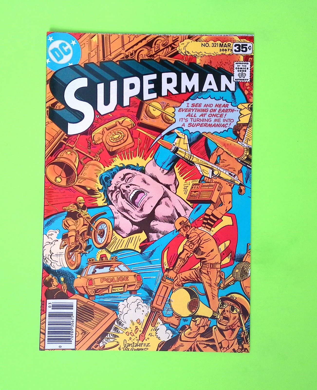 Superman #321 Vol. 1 1978 DC Comics Newsstand High Grade Comic Book Q119-32