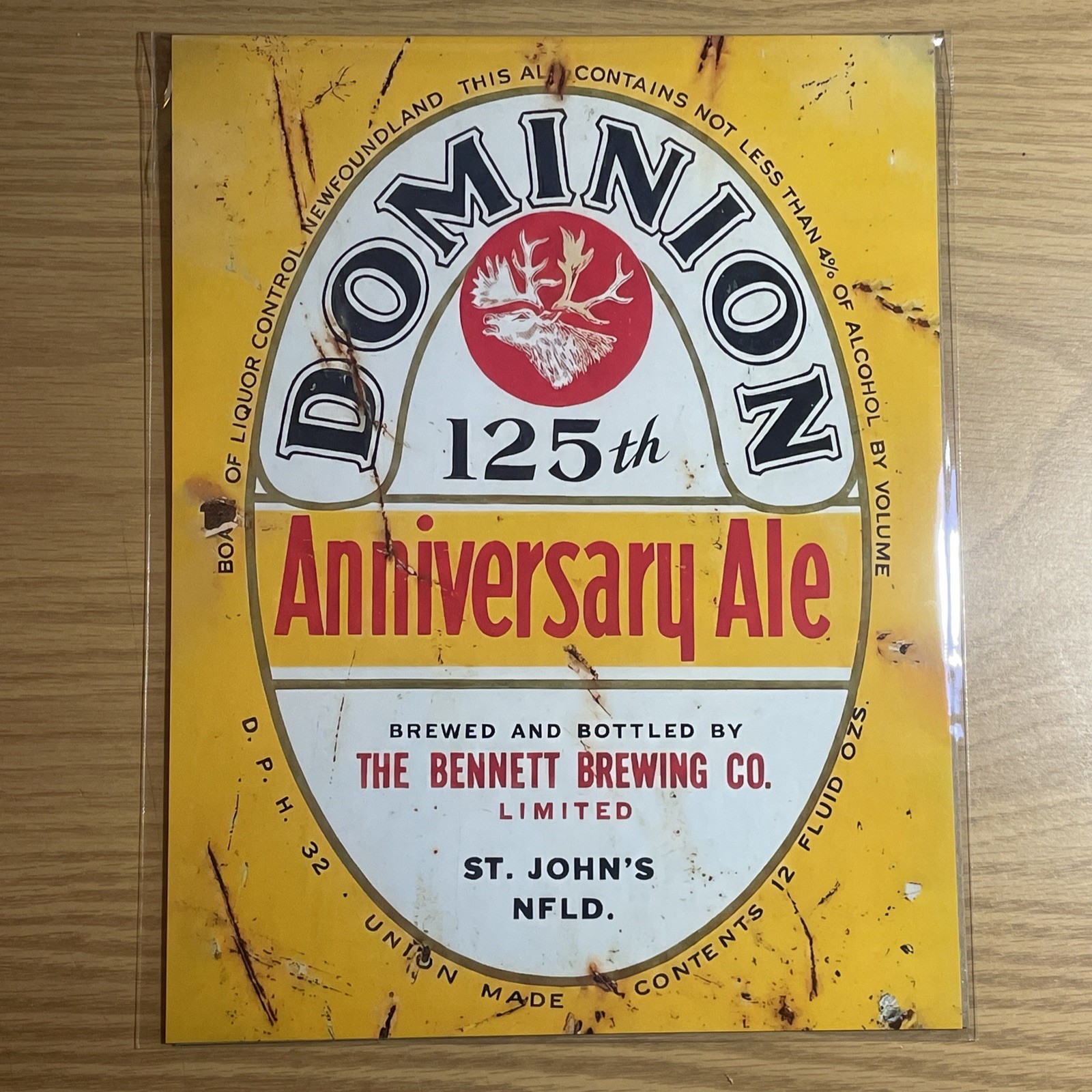 Dominion 125th Anniversary Ale Newfoundland Bennett Brewing Beer PRINT 8.5X11 56 Dominion 125th Anniversary Ale Newfoundland Bennett Brewing Beer PRINT 8.5X11 56