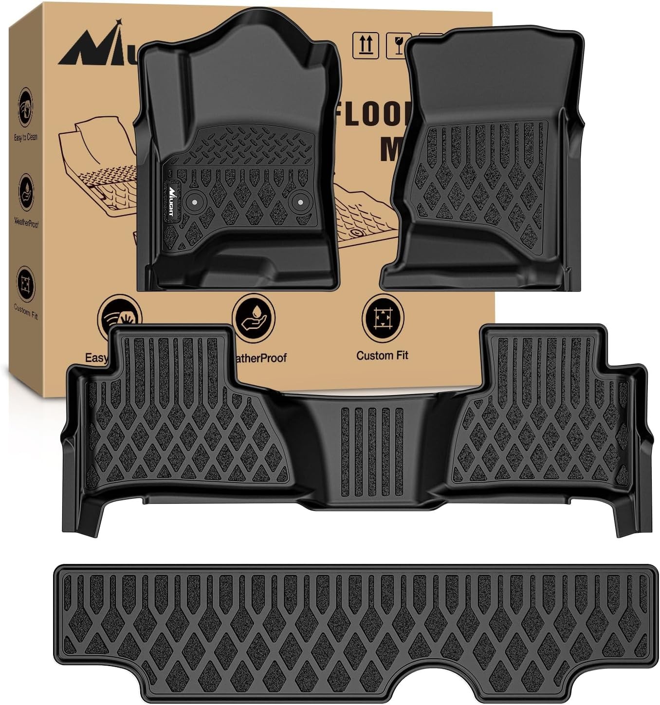 Nilight TPE Floor Mats for Chevy Tahoe GMC Yukon 2015 2016 2017 2018 2019 202... Nilight TPE Floor Mats for Chevy Tahoe GMC Yukon 2015 2016 2017 2018 2019 202...