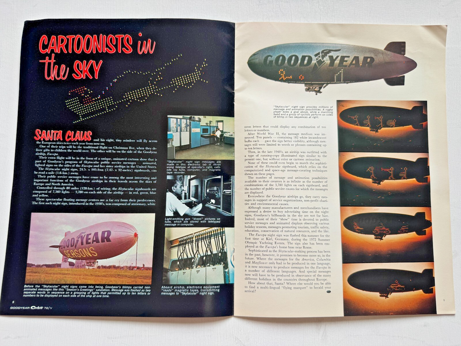 1972 Press Kit for The New Goodyear Airship Blimp Europa