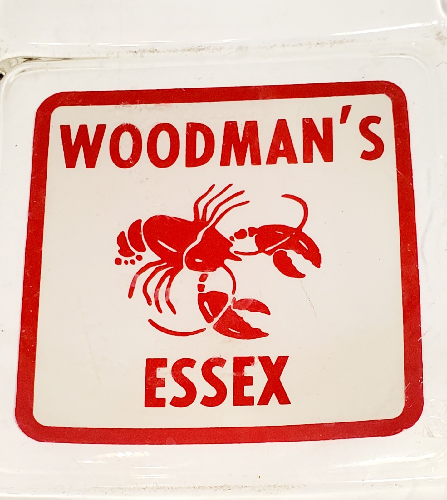 Vintage Woodman’s Essex Lobster Glass Ashtray 1960s Restaurant Rare Vintage Woodman’s Essex Lobster Glass Ashtray 1960s Restaurant Rare