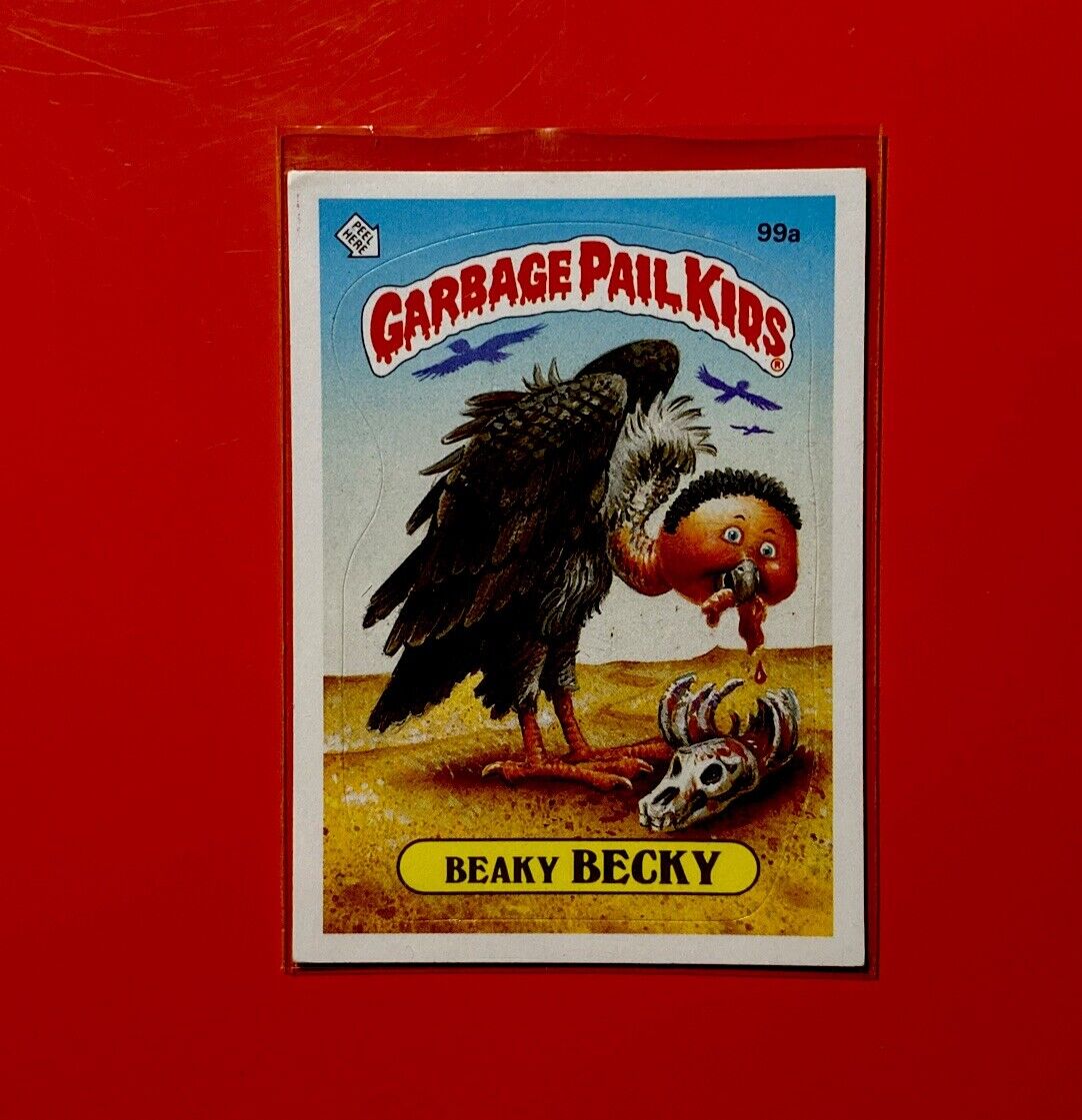 Beaky Becky 1986 Topps Garbage Pail Kids Card 99a Great Symmetry GPK OS3 Vintage
