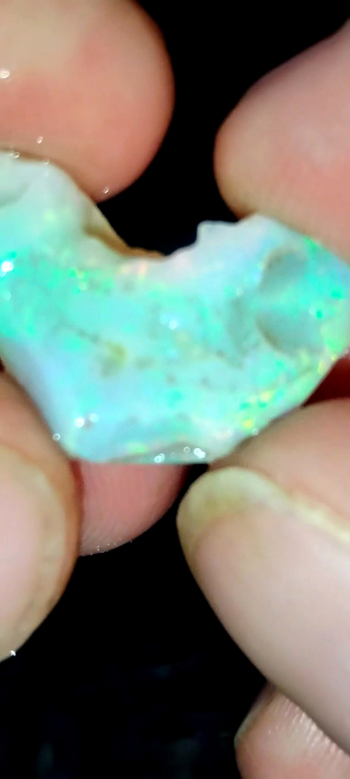Australian Coober Pedy Semi Crystal Opal Rough Stone For Cabbing Green Flash Australian Coober Pedy Semi Crystal Opal Rough Stone For Cabbing Green Flash