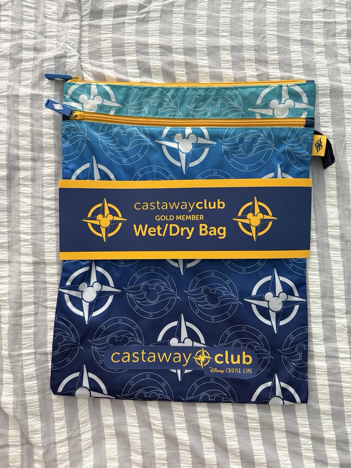 2026 DCL New Castaway Club Gold Member Wet Dry Bag -Disney Cruise Line 2026 DCL New Castaway Club Gold Member Wet Dry Bag -Disney Cruise Line