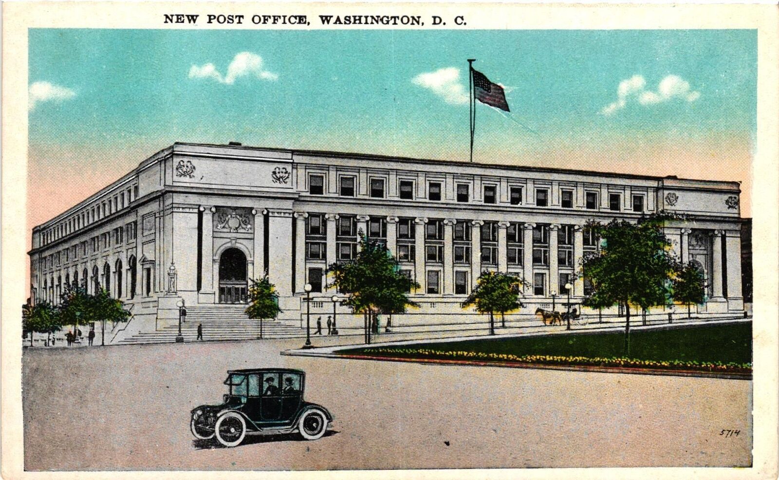Vintage Postcard- NEW POST OFFICE, WASHINGTON, D.C.