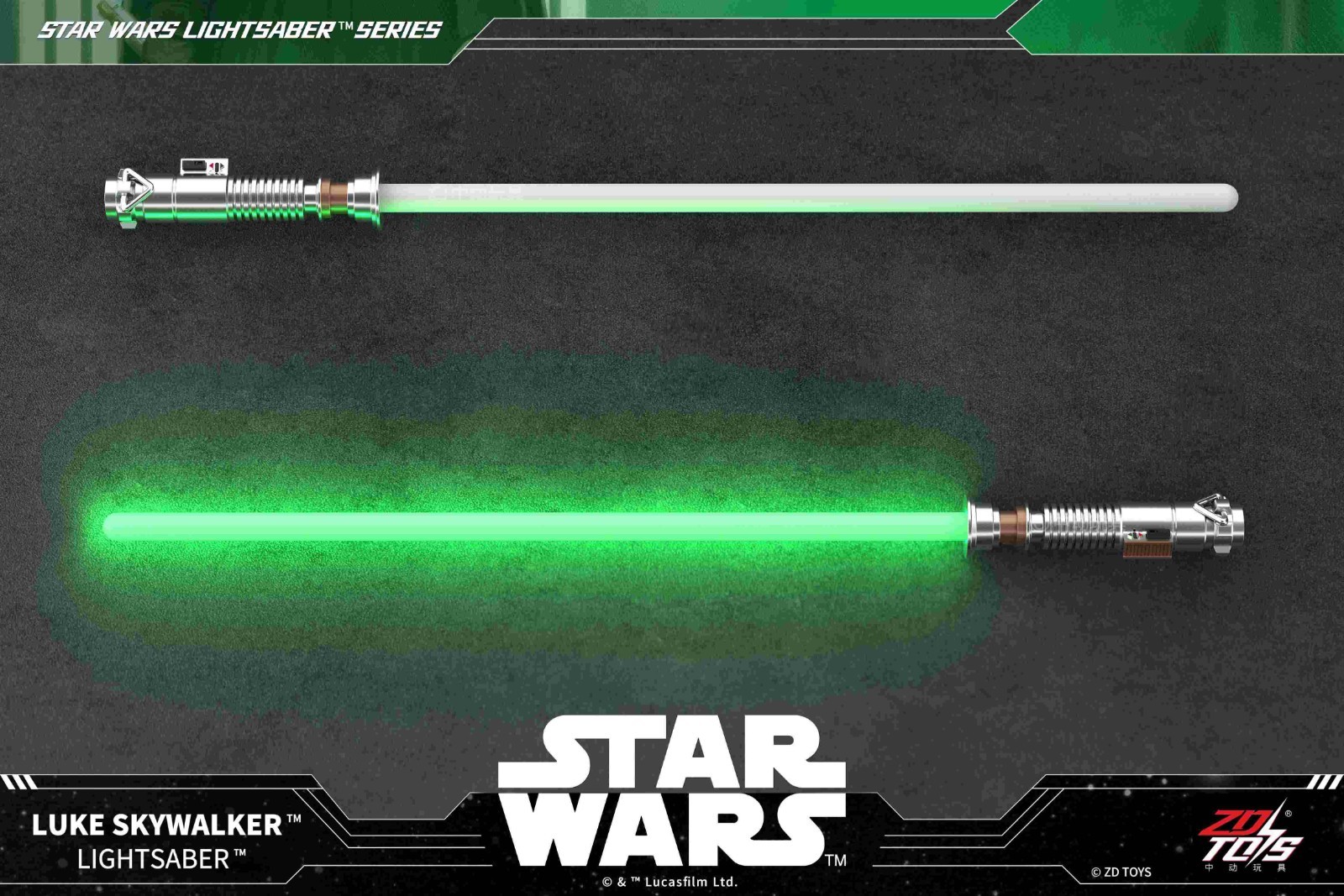 ZD Toys Star Wars Luke Skywalker Lightsaber 1:1 Light Effects & Sound Effects