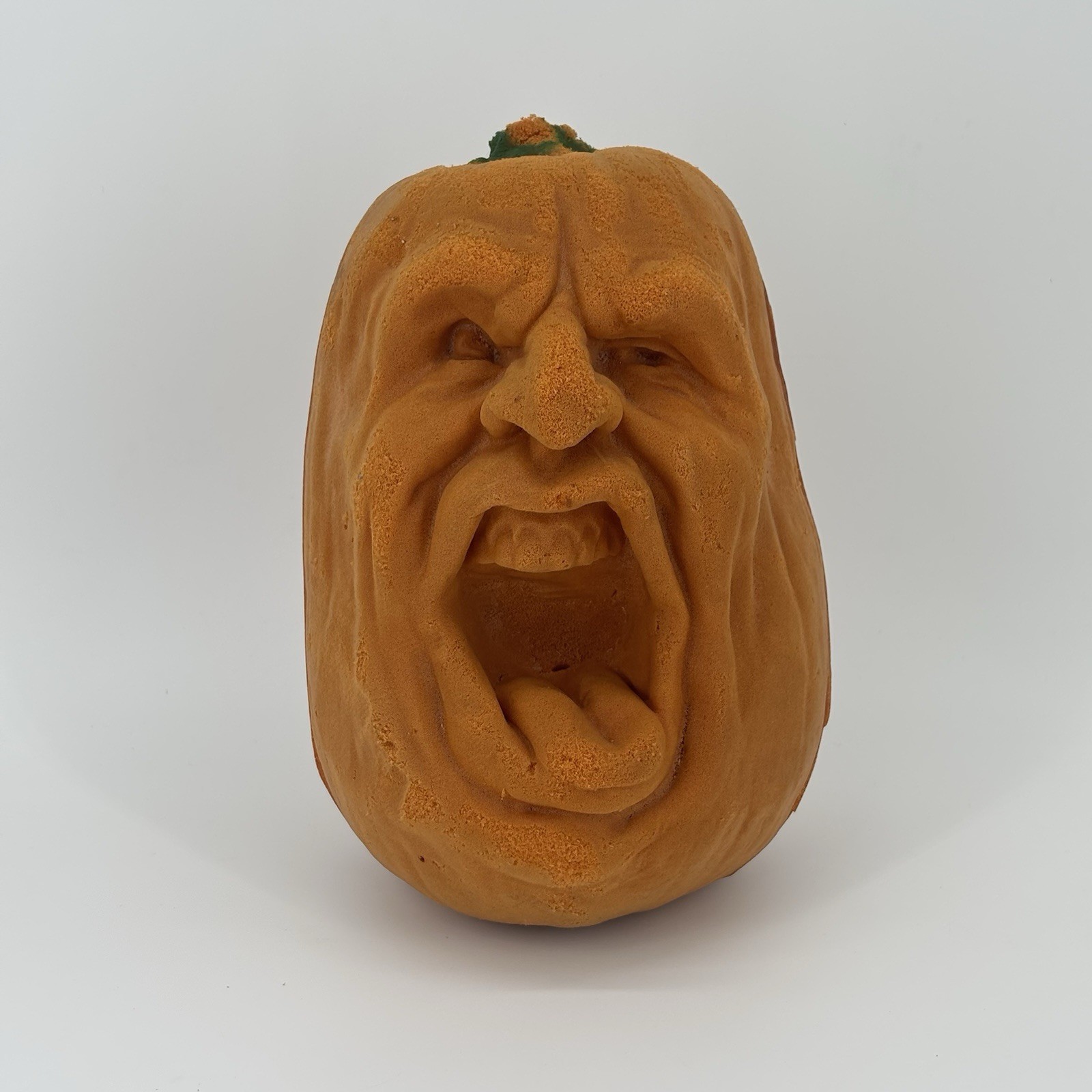 VTG 1987 Todd Masters Halloween Orange Foam Pumpkin Face Jack-o'-Lantern Foam VTG 1987 Todd Masters Halloween Orange Foam Pumpkin Face Jack-o'-Lantern Foam