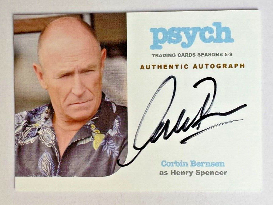 Corbin Bernsen/Henry Spencer 2015 Cryptozoic Psych Seasons AUTOGRAPH AUTO #CB Corbin Bernsen/Henry Spencer 2015 Cryptozoic Psych Seasons AUTOGRAPH AUTO #CB