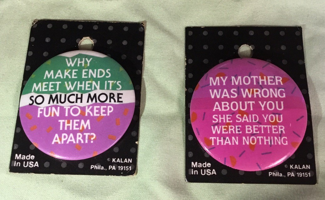 Vintage Kalan Lot Of 2 Buttons New Old Stock 2” Vintage Kalan Lot Of 2 Buttons New Old Stock 2”