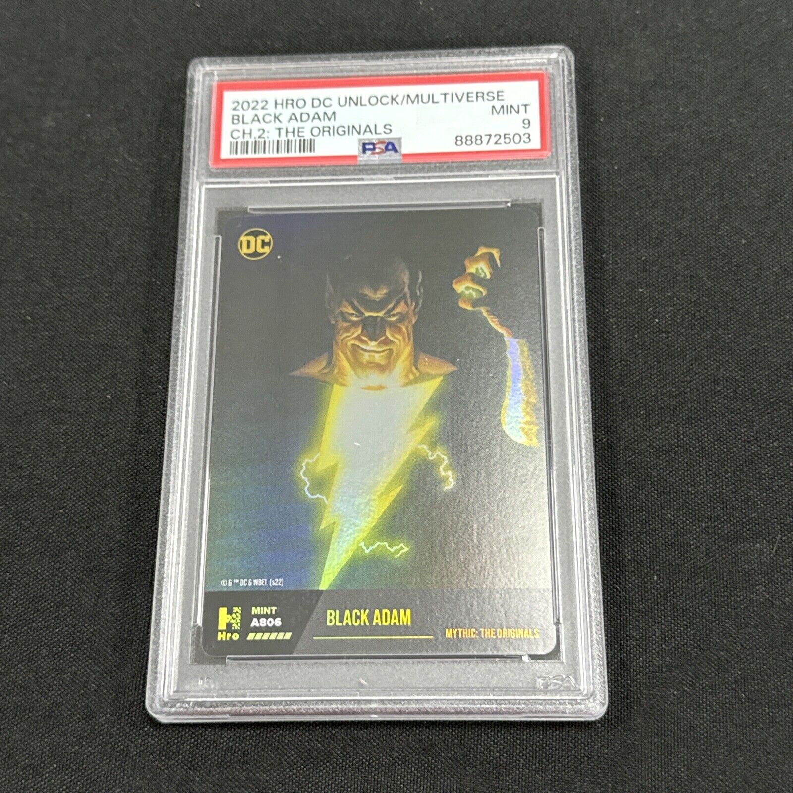 2022 DC Cards PSA 9 Mint Black Adam Mythic The Originals Physical Only