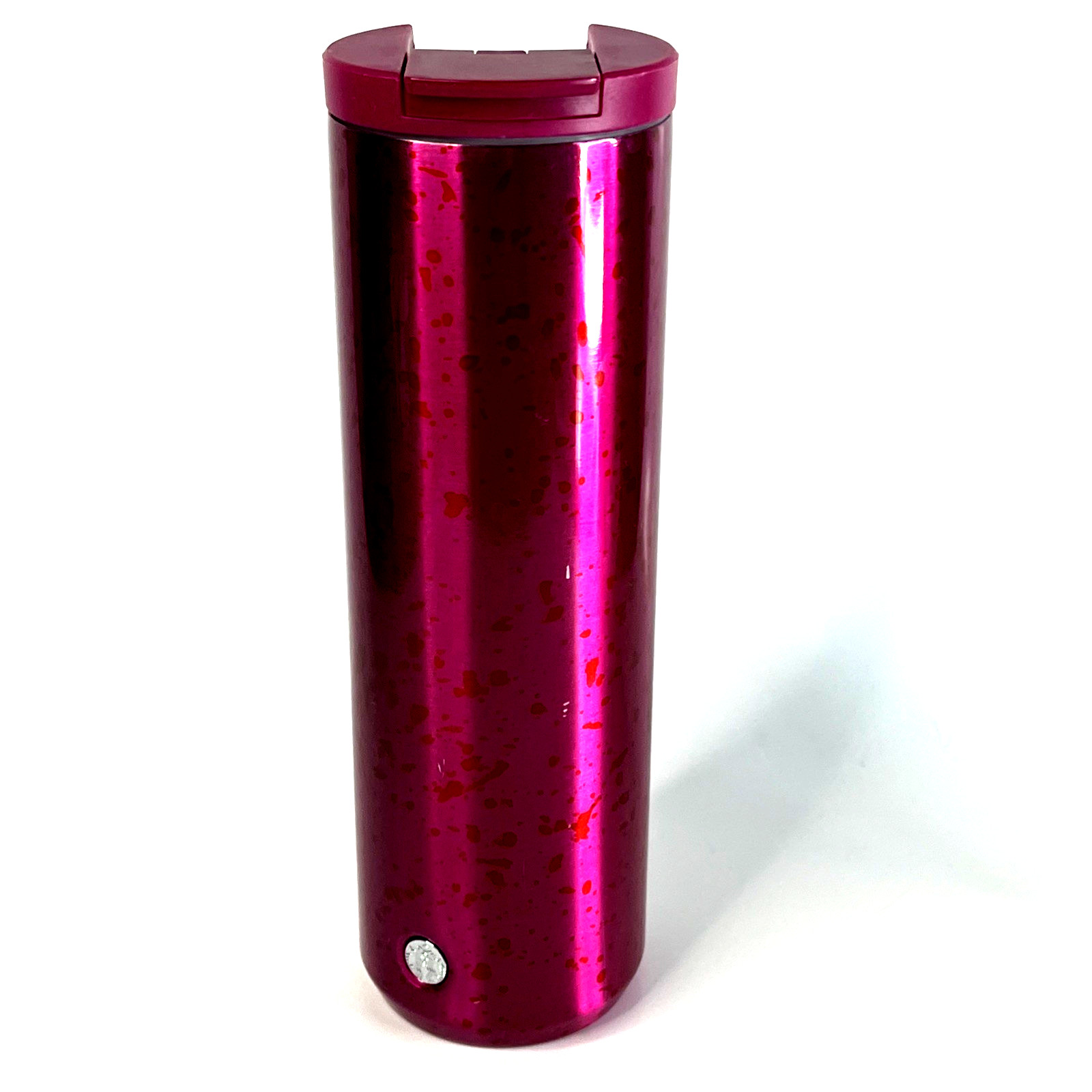 20 oz Starbucks Vibrant Magenta Pink Azalea Speckled Stainless Bottle Tumbler
