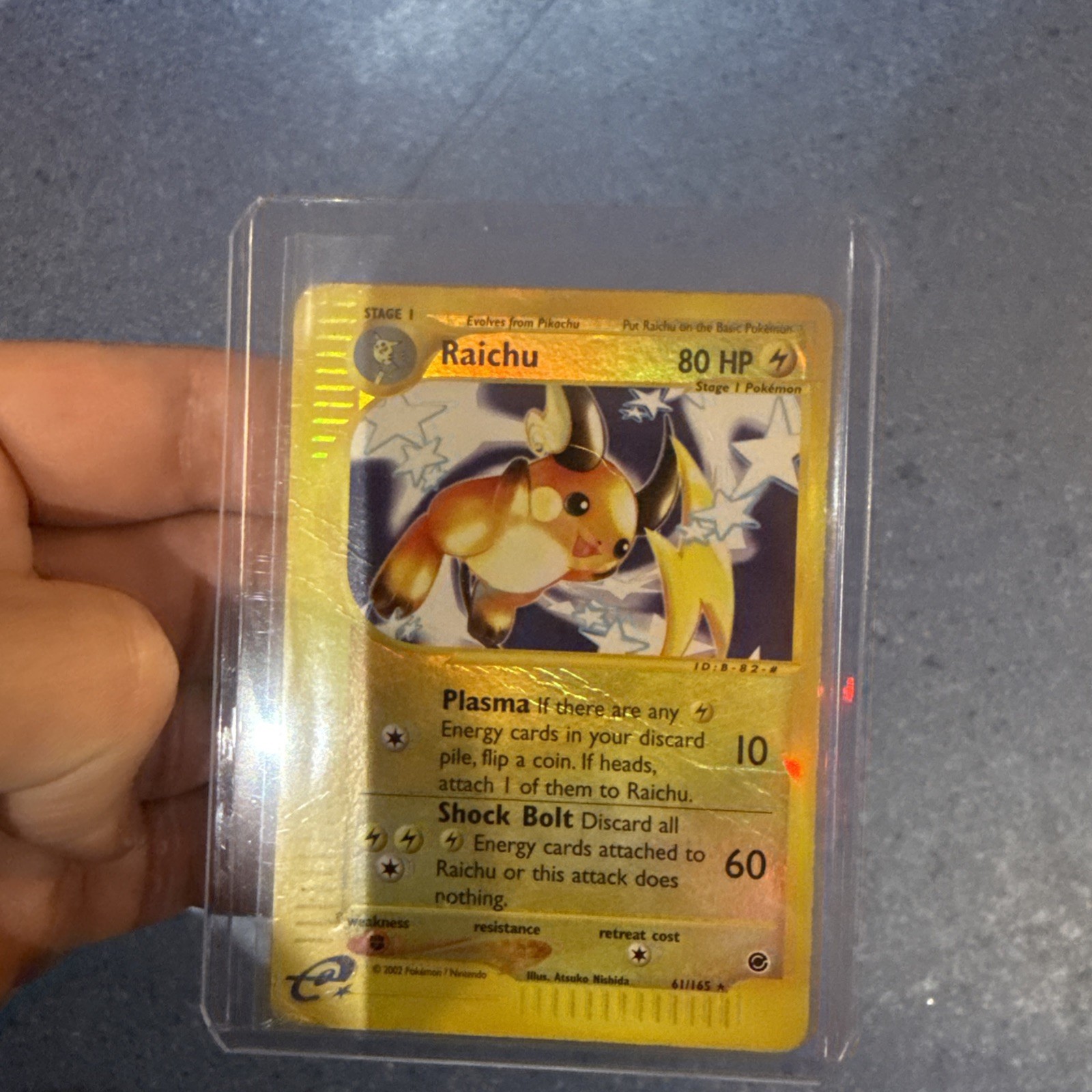 Pokémon TCG Reverse Holo Raichu Card Expedition Base Set 25/165 Pokémon TCG Reverse Holo Raichu Card Expedition Base Set 25/165