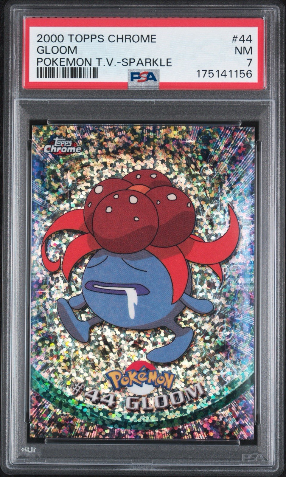 Topps 2000 Topps Chrome Pokémon TV Sparkle #44 Gloom PSA 7 English Topps 2000 Topps Chrome Pokémon TV Sparkle #44 Gloom PSA 7 English