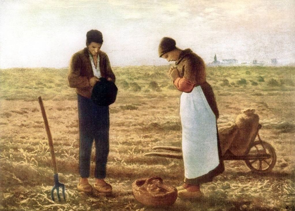 The Angelus by Jean-Francois Millet Art Print 5x7